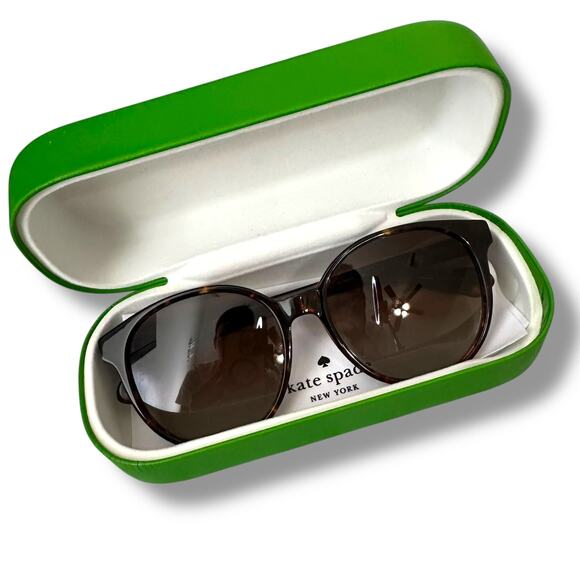 Kate Spade New Dark Havana Eliza O86LA Brown Gradient Polarized Oval Sunglasses - Picture 5 of 12